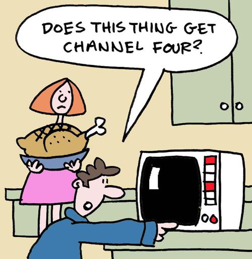 'Does this thing get channel four.'