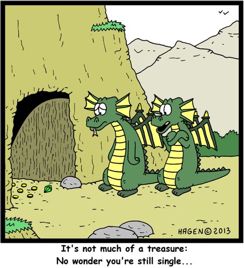 'It's not much of a treasure: No wonder you're still single...'