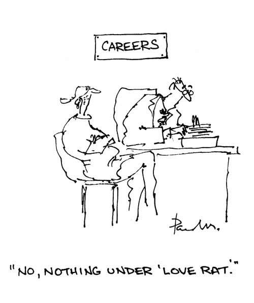'No, nothing under 'love rat'.'