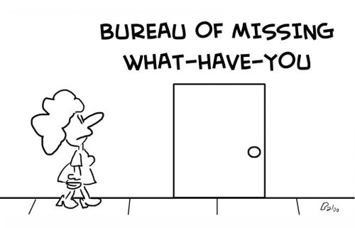 Bureau of Missing What Have You.