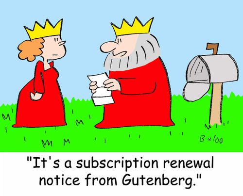'It's a subscription renewal notice from Gutenberg.'