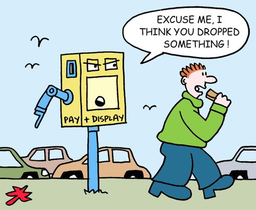 Excuse me, I think you dropped something! (Man dropping litter).