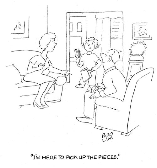 'I'm here to pick up the pieces.'