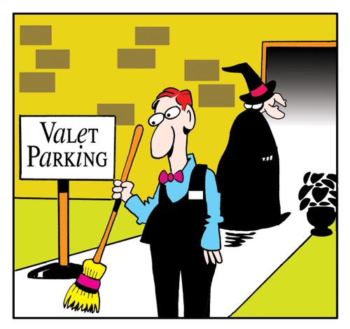 Valet parking.