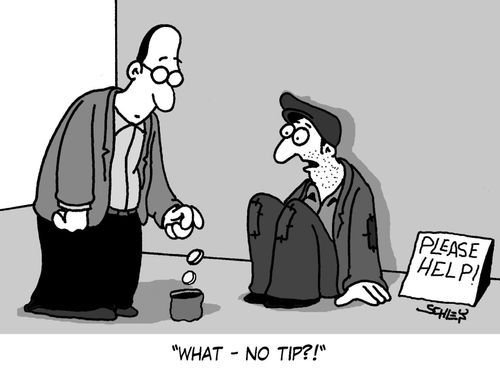 'What - no tip?!'