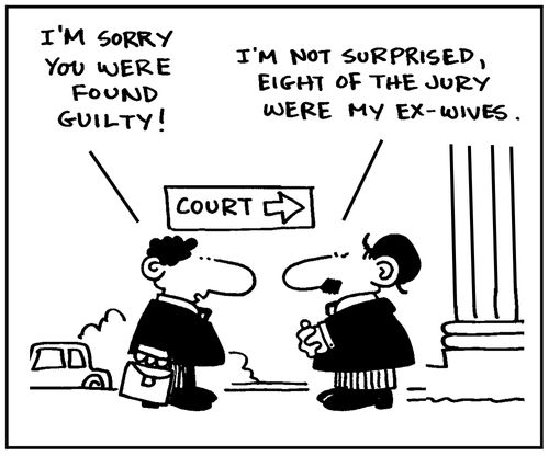 'I'm sorry you were found guilty.'