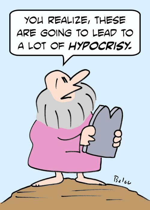 'You realize, these are going to lead to a lot of hypocrisy.'
