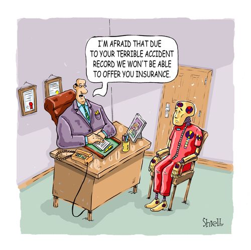 Crash Test Dummy Denied Insurance. 