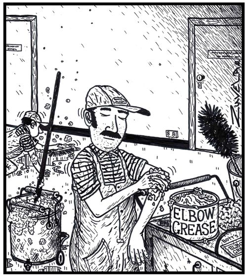 Elbow grease.