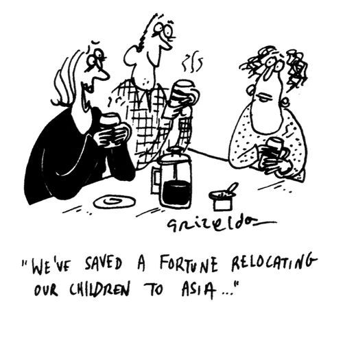 'We've saved a fortune relocating our children to Asia...'