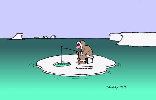 Eskimo fishing.