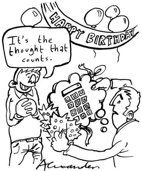 'It's the thought that counts.'