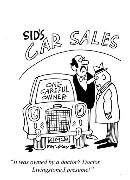 'It was owned by a doctor? Doctor Livingstone,I presume!'