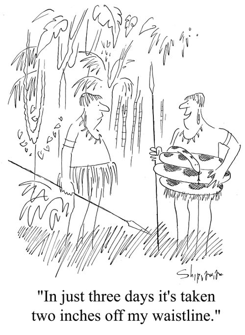 'In just three days it's taken two inches off my waistline.'