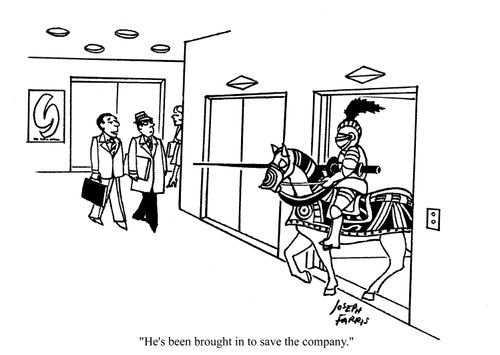 'He's been brought in to save the company.'