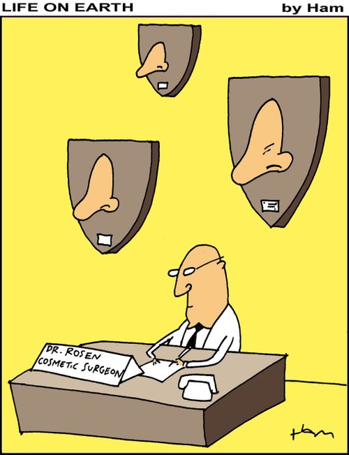 Life on Earth - Nose trophies.