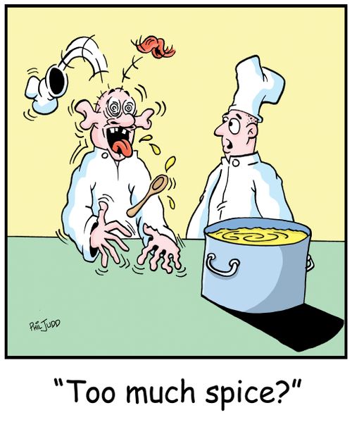 'Too much spice?'