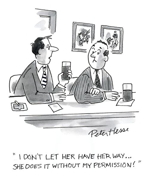 'I don't let her have her way... she does it without my permission!'