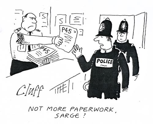 'Not more paperwork Sarge?'