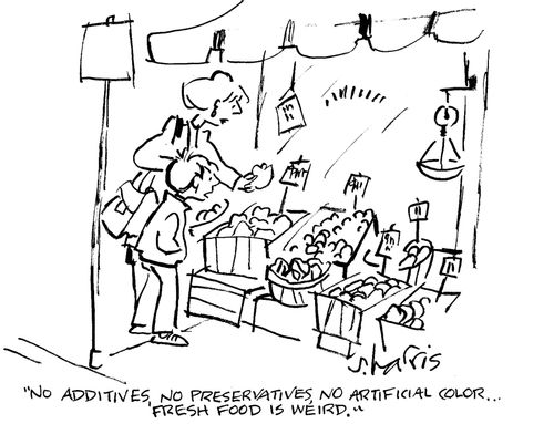 'No additives, no preservatives, no artificial color...fresh food is weird.