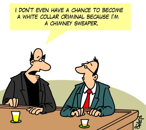 White collar crime - tax dodging.