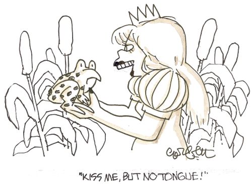 'Kiss me, but NO tongue!'