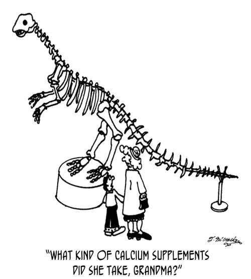 'What kind of calcium supplements did she take, Grandma?'