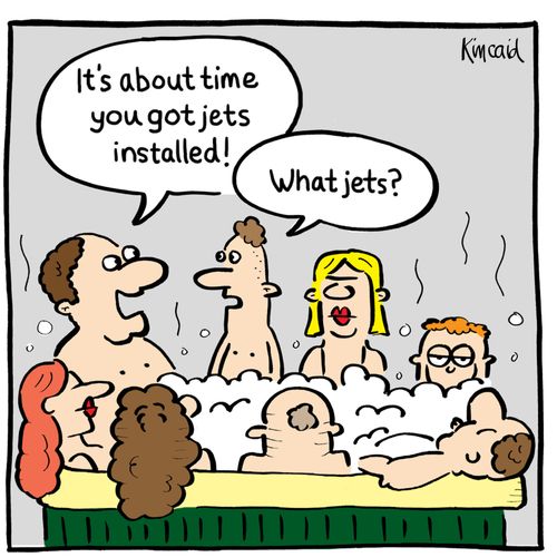 'It's about time you got jets installed!' 