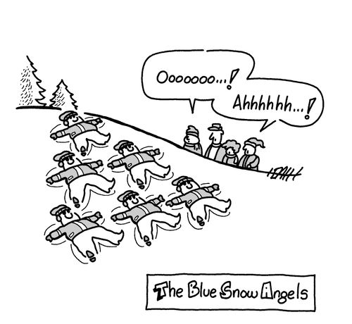 The Blue Snow Angels.