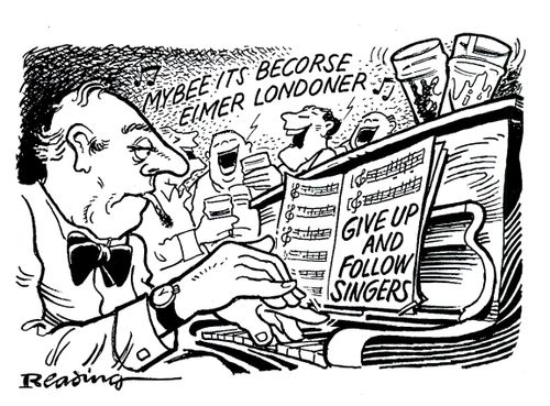 Give up and follow singers.