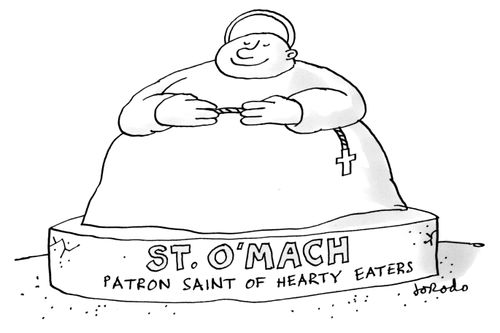 St. O'Mach - Patron Saint of Hearty Eaters