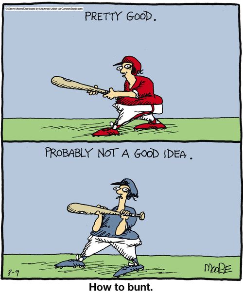 How to bunt.