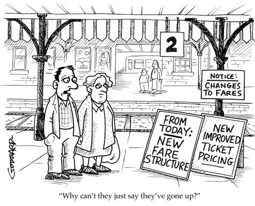'Why can't they just say they've gone up?'