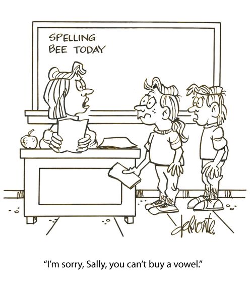 'I'm sorry, Sally, you can't buy a vowel.'