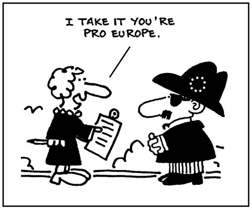 'I take it you're pro Europe.'