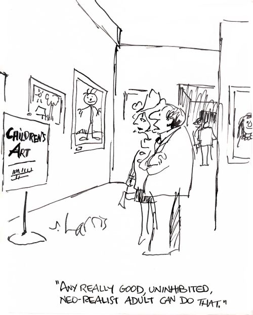 'Any really good, uninhibited, neo-realist adult can do that.'
