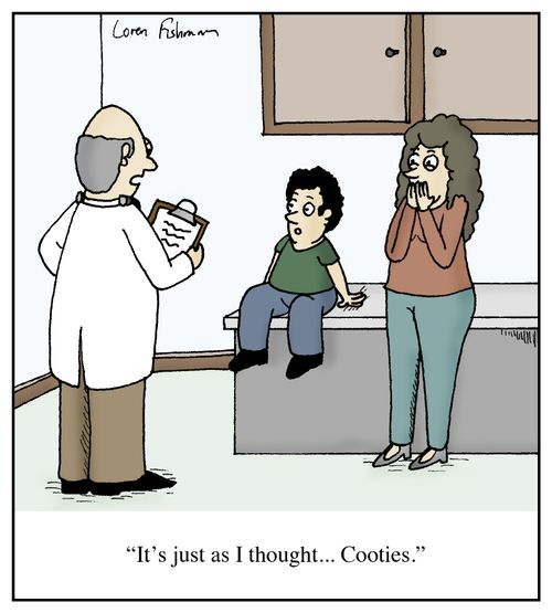 'It's just as I thought... Cooties.'