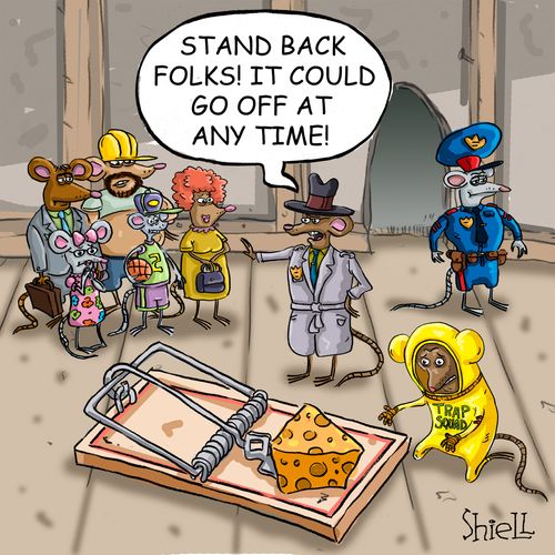 'Stand back folks! It could go off at any time!'