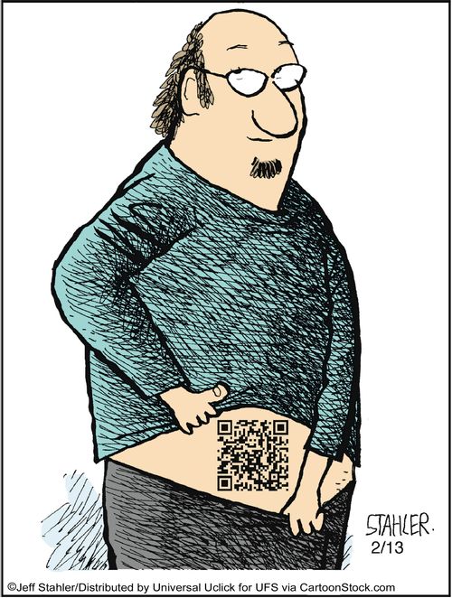 QR tattoo.