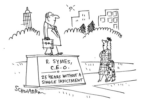 R Symes - CEO - 25 years without a single indictment.
