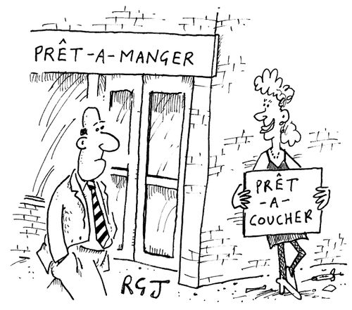 'Pret a manger' 'Pret a coucher'