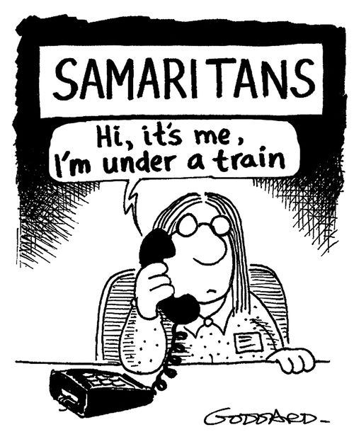'Hi, it's me - I'm under a train.'