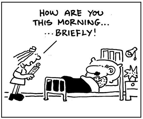 'How are this morning, briefly?'