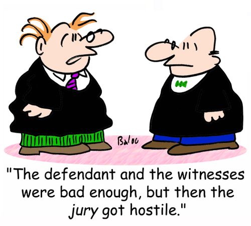 'The defendant and the witnesses were bad enough, but then the JURY got hostile.'