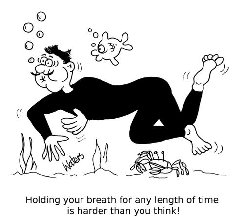 Holding your breath for any length of time is harder than you think!