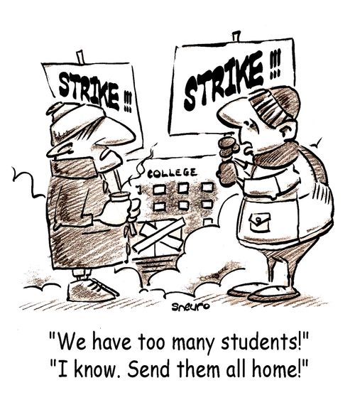 We have too many students! I know. Send them home!
