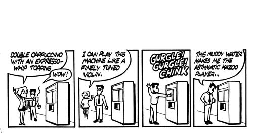 Headphones Strip 10: Coffee machine