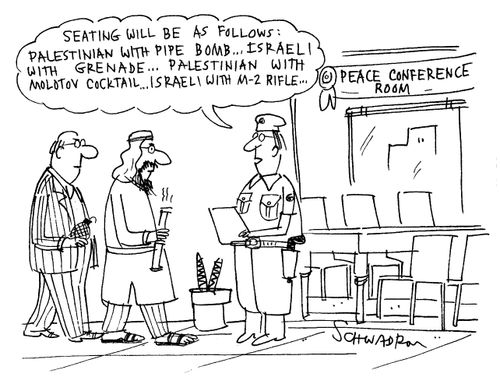 Seating for Palestinian and Israeli Peace Conference