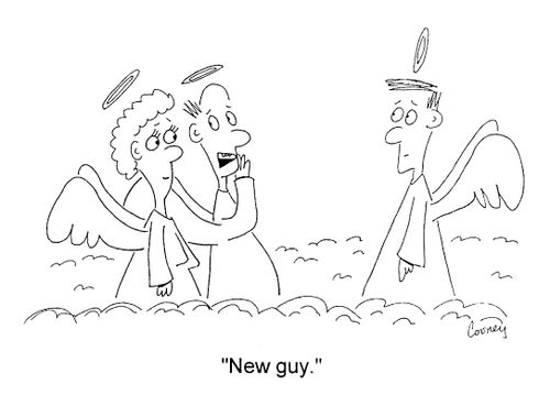 "New guy."