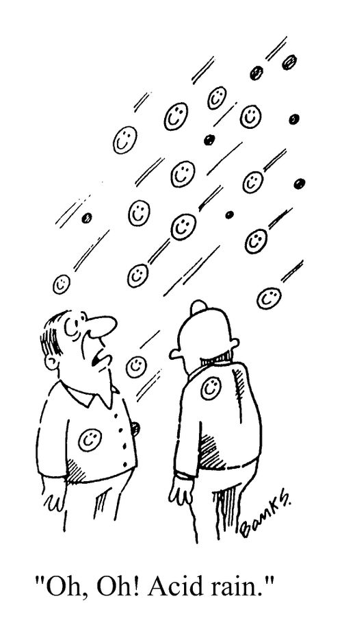"Oh oh! Acid rain"